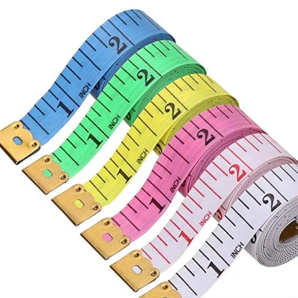 2 Pc. 5ft. Soft Measuring Tapes New  Random Colors Only 11mm Width